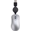 Hoement Mouse USB Cablato Ottico 1000 Dpi Pulsanti Laterali Mini Mouse Silenzioso Compatibile PC e Notebook Argento per Ufficio e Casa