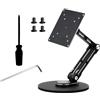 UeeKKoo VESA Portable Monitor Stand, Compatible with Monitors Up to 19inch, Supports 50 x 50/75 x 75/100 x 100 (mm) VESA Mounting Holes, Supports Multi-Axis Rotation, Adjustable & Foldable