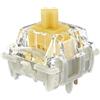 DRAOZA Gateron G Yellow Pro 3.0 - Interruttore RGB prelubrificato a 5 pin per tastiera meccanica MX (72 pezzi, 5 pin, giallo)