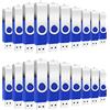 EASTBULL Confezione da 100 chiavette USB 2.0 da 4 GB, confezione da 100 unità flash USB Bulk Thumb Drive (confezione da 100), colore: blu