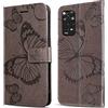 DENDICO Cover per Xiaomi Redmi Note 11 4G / Redmi Note 11S 4G, Portafoglio Custodia in PU Pelle per Xiaomi Redmi Note 11 4G / Redmi Note 11S 4G, Antiurto Cover a Libro con Slot per Carte, Grigio