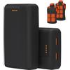 Techstuph Powerbank da 20000 mAh, caricatore rapido portatile, ingresso USB-C e 2 uscite USB-A, batteria esterna con indicatore di carica LED per gilet riscaldati Techstuph e altri dispositivi elettronici