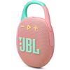 JBL Clip 5 Speaker Bluetooth Portatile, Altoparlante Wireless Compatto, Moschettone Integrato, Waterproof e Resistente alla Polvere IP67, fino a 12 h di Autonomia, App JBL Portable, Rosa