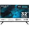 Nilait Prisma 32 Pollici Smart TV LED FHD, WebOS, HDR, WiFi, Controllo Vocale, Televisore Intelligente Compatto da 32
