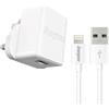 Energizer ACA1AUKCLI3 - Caricabatterie con Cavo Lightning, 1 USB, 1 A, Presa Inglese, Colore: Bianco