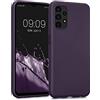 kwmobile Custodia Compatibile con Samsung Galaxy A13 4G Cover - Back Case Morbida - Protezione in Silicone TPU Effetto Metallizzato bordeaux metallizzato