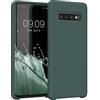 kwmobile Cover per Samsung Galaxy S10 Custodia - Back Case per Smartphone in Silicone TPU - Protezione Gommata - verde muschio