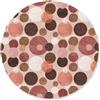 MuchoWow© Zerbino Rotondo 120 cm Tappeto Ingresso Estivo Interno Decorazione Assorbente Sottoporta Scarpe Asciugapassi Illusione Ottica