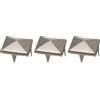 TOPINCN 100 Borchie Quadrate a Piramide, Rivetti Punk in Metallo 4 Borchie in Metallo Artiglio per Borsa Abbigliamento in Pelle Scarpe Gioielli Bracciali, Artigianato Fai-da-te Punte (10 MM)