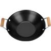 Warmhm Wok in Inossidabile Per Induzione Con Manici Laterali - Padella Antiaderente Per Cottura a Gas e Induzione - Dimensioni 28 x 8 Cm Ideale Per Shabu Shabu e Hot Pot Set Completo Per