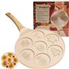 Erreke Padella Antiaderente per Pancake, Design Natale, Induzione, Crepiera | Padella Pancake. Doppio Rivestimento. Manico Soft-Touch. 7 Pancake o Crepe. Per Tutta la Famiglia. Colazioni Divertenti