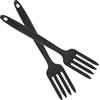 FIXOSHEE Forchettone per Spaghetti Forchetta da Cucina 2 in Silicone Resistente All'usura Manico Comodo e Facile da Pulire, per Hotel