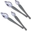 YARNOW 4 Pezzi Cucchiaio Piatti Decorativi in Acciaio Inox Cucchiaio Penna Di Precisione Per Decorare Piatti Biscotti Torte Cioccolato
