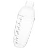 HOOWIFFY Shaker e Impugnatura Facile in PC da 700ml Bianco per Cocktail con Superficie Liscia per Bar e Uso Domestico