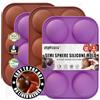 RUGVOMWM Stampo per torta in silicone, stampo per torta rotondo piccolo a 6 maglie - 2 confezioni..