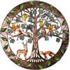 CYRENT Elegante albero in metallo decorazione da parete per interni ed esterni, mostra una mostra creativa della vita animale per animali della foresta