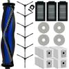 KGC 18 pezzi Accessori Ricambi per Ecovacs Deebot T50 Pro Omni Gen2, T50 Pro Omni(Nero/Bianco), T50 Omni, T50 Omni Gen2, 1 Spazzola Principale, 4 Sacchetti, 4 Panni, 3 Filtri, 6 Spazzole Laterali