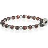 Gerba Bracciale Uomo Lab 138 6m con Occhio di Tigre Rosso, Ematite Chiara Liscia e Arg 925 Fatto a Mano in Italia Regalo Uomo Gioielleria