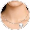 VEEDOFA Catene in Argento Sterling 925 per Donne Ragazze, Collana Corda Ipoallergenica, Collani Lunghi Leggeri per Donne, Catene Argento Sterling 2mm Sottili per Pendente, Gioielli Regali