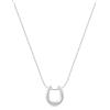 Niaspi Delicata collana con ciondolo a U da donna, ipoallergenica, bohémien, San Valentino, festa della mamma, collane a ferro di cavallo, elegante collana a serpente leggera, Metallo, Nessuna pietra