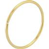 Monster Piercing Calibro 22 in Oro Giallo 14 carati 22 - Anello a Cerchio Continuo Continuo Diametro 7 mm