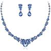 EVER FAITH Set di orecchini da donna con cristalli austriaci, cristallo