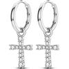 Parmuz orecchini donna argento 925 pendenti piccoli con pietre Star Moon Boho vintage piuma set di orecchini a cerchio Piccolo regalo di gioielli per le orecchie da abbraccio