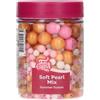 FunCakes Soft Pearls Mix Summer Sunset: Perle di Zucchero Commestibili per Decorare Torte, Crostate e Cupcake, Ottimo Gusto, Ottime per Decorazioni, 80 g