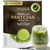 VAHDAM Polvere di Matcha alla Vaniglia 100g-50 Tazze | Matcha Uji & Vaniglia del Madagascar | 100% Naturale | Tè Verde Giapponese Premium | Per Latte & Tè