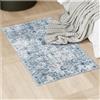tectake® Tappeto Salotto, Tappeto Pelo Corto, Tappeto Salotto Vintage Design Elegante, Tappeto Lavabile in Lavatrice, Ideale per Sala da Pranzo, Camera da Letto e Studio - 60x110 cm