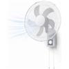 BAKAJI Ventilatore da Parete con Griglia da 43cm, 3 Livelli di Velocità Selezionabili, 5 Pale, 65 Watt di Potenza con Oscillazione Laterale Automatica