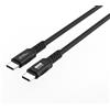 Microconnect MC-USB4-CC20LQ-4, 4 m, USB-C, USB-C, USB4 Gen 3x2, nero