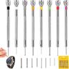 AiQInu Set da 8 Cacciaviti di Precisione, Kit per Orologiai con Smagnetizzatore, Cacciaviti a Taglio per Orologi, Occhiali, Smartphone e Riparazioni Elettroniche