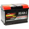 SpeedMax SPEED MAX BATTERIA AUTO L3 80Ah 750A EN 12V POLO POSITIVO DESTRA EQUIVALENTE