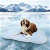 RIOGOO Tappetino Rinfrescante per Cani e Gatti, Lavabile in Lavatrice, Tessuto Rinfrescante con Tecnologia Sense of Cold, 100% Filato Rinfrescante, 76x110cm Cloud Style Large