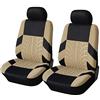 YUUSA Auto Coprisedili per MG ZS/ZS Hybrid+ Luxury/ZS EV, Coprisedili Sedili Anteriori Tessuto Lavabile Comodi Traspiranti Interno Accessori,A Beige