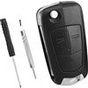Alppihym Telecomando Chiave Opel a 2 Tasti con Lama -compatibile Custodia Cover con Chiave a Distanza per Auto Opel Astra J Vectra Insignia Vauxhall - Accessorio di Smontaggio incluso (Set di 1)