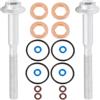 Dixhills Kit di riparazione per bulloni e guarnizioni iniettori carburante adatto Injector Seal and Bolts Repair Seal Kit per A1 A3 Altea Toledo Beetle Passat B6 B7 Golf Polo Mk5 Codice articolo 03L130277B