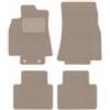 wielganizator Tappetini per auto in velluto beige, per Mercedes Classe B W245 (2005-2011) Set di tappetini in velluto per auto, 4 pezzi
