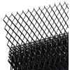 AggAuto, Rete per griglia di auto, pickup, camion, 119,38 x 40,64 cm, per spoiler, paraurti, prese d'aria, in lega di alluminio, con fori rombici, 10 x 20 mm, nero