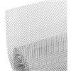 AggAuto 100x33cm griglia universale diamantata da corsa in 3x6mm Rombo Argento, griglia in lega di alluminio per auto, griglia automobilistica
