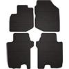 Wielganizator Tappetini in gomma su misura, compatibili con Honda Jazz III (2011 - 2014) | Qualità: Premium - Vestibilità precisa antiscivolo, 4 pezzi, nero
