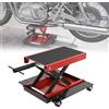 YRHome Sollevatore per moto, 500 kg, cavalletto di montaggio, per moto, con ruote, per moto, sollevatore con ruote, altezza regolabile 12,5 - 35 cm
