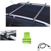 CLICK & GO COMPATIBILE CON DACIA Duster per anno 2015 BARRE PORTATUTTO PORTABAGAGLI PER TETTO AUTO 130CM BARRA IN ALLUMINIO 60KG PER RAILING CORRIMANO DI SERIE APERTI ALTI