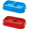 Ferplast Ciotola Doppia Party 16 da 0,7 lt - Ferplast - Ciotole Doppie Party - 0,7Lt - 26,5 x 15 x h 5,6 Cm
