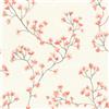 Rasch Carta da parati in tessuto non tessuto, motivo: fiori di ciliegio, acquerello, botanica, rosa, per un'atmosfera romantica, robusta e lavabile, 10,05 m x 0,53 m