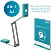 Iris Scanner aereo I.R.I.S. IRIScan Visualizer 7 4160x3120 DPI A3 Blu Argento
