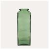 KeyHome Store Vaso Rettangolare in Vetro di Riciclo Verde H.45x14 cm