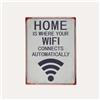 KeyHome Store Tabella "Home WiFi" in Latta H40x30 cm