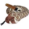 Wild Republic Plush Snake Jumbo Diamondback Occidentale, Serpente Di Peluche, Regalo Per Bambini, Peluche Per Bambini, Imbottitura Realizzata Partendo Da Bottiglie Riciclate